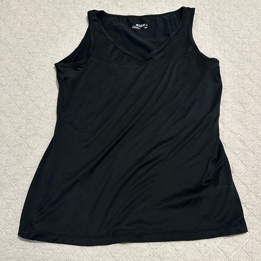 Columbia sports active v neck workout tank - black - size M